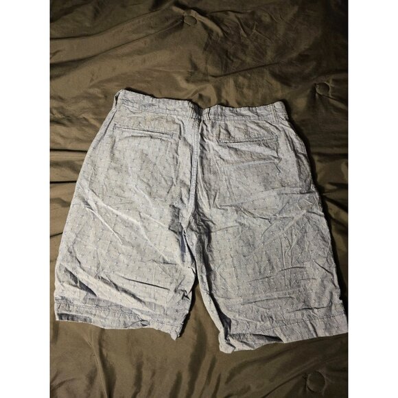 Gap Large Mens Shorts Blue Flat Front Pattern waist 35 Large L Preppy Style - Picture 3 of 3